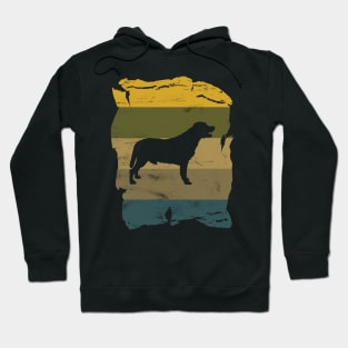 Labrador Retriever Distressed Vintage Retro Silhouette Hoodie